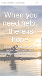 Mobile Screenshot of hopechristiancounseling.com