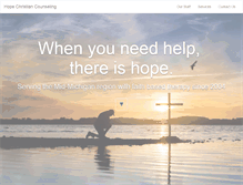 Tablet Screenshot of hopechristiancounseling.com